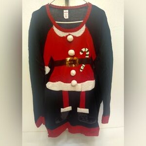 Holiday Time Red and Black Sweater